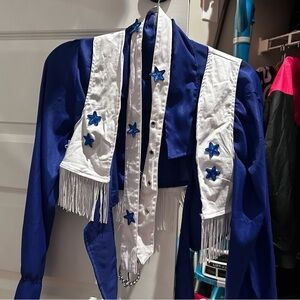 Dallas Cowboy Cheerleader Halloween Top + Belt